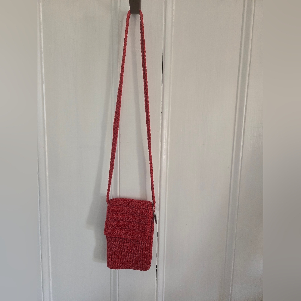 The Sak red knit cross body
